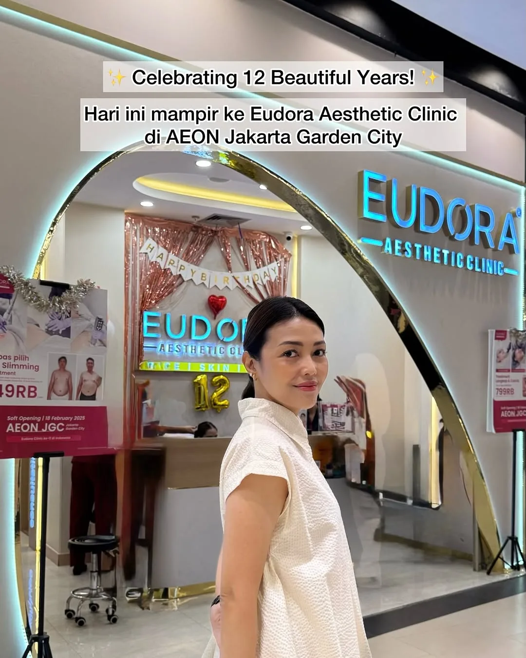 Happy 12th anniversary to Eudora Aesthetic Clinic!