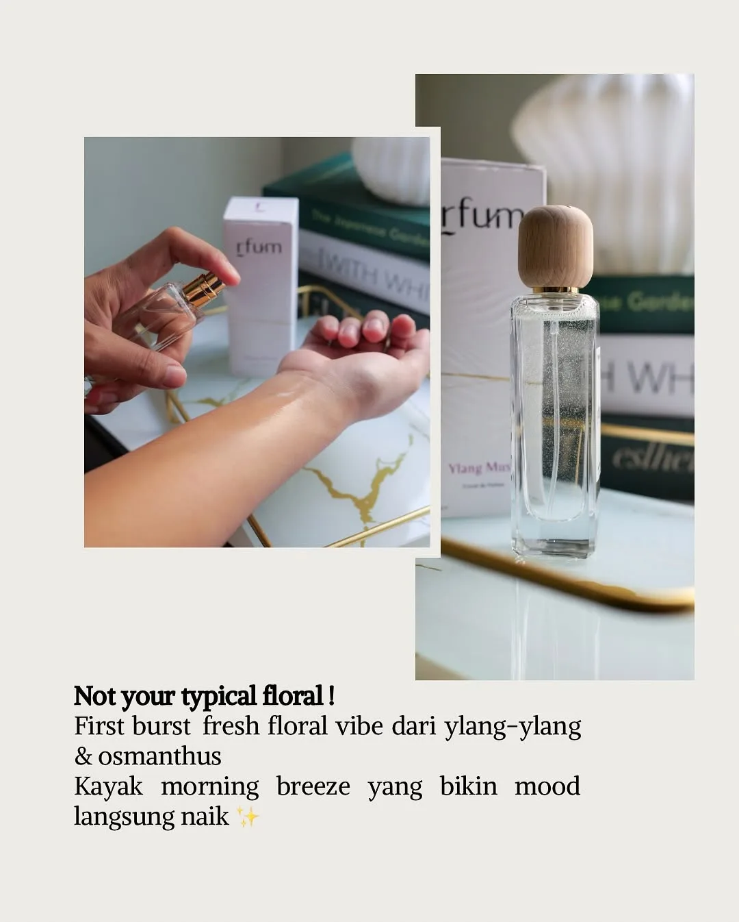 Rfum – Ylang Musk — Ada parfum yang lo pake, tapi cuma lo yang sadar.… — 2/5